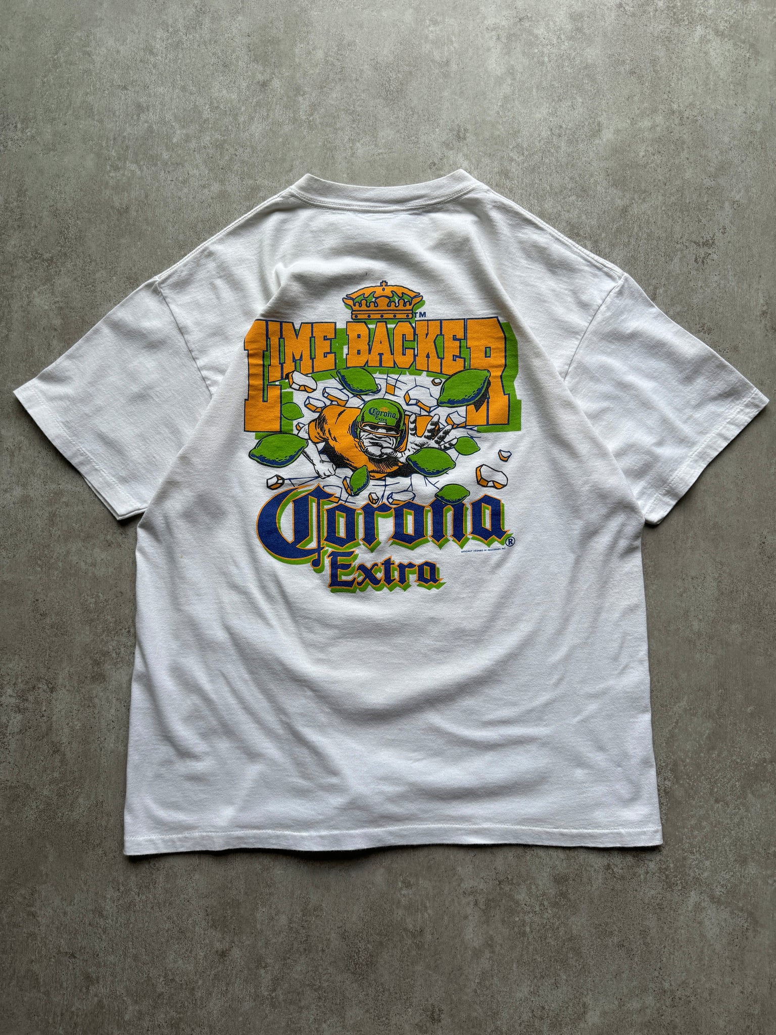 Vintage Corona Extra Lime Backer T'Shirt (XL)
