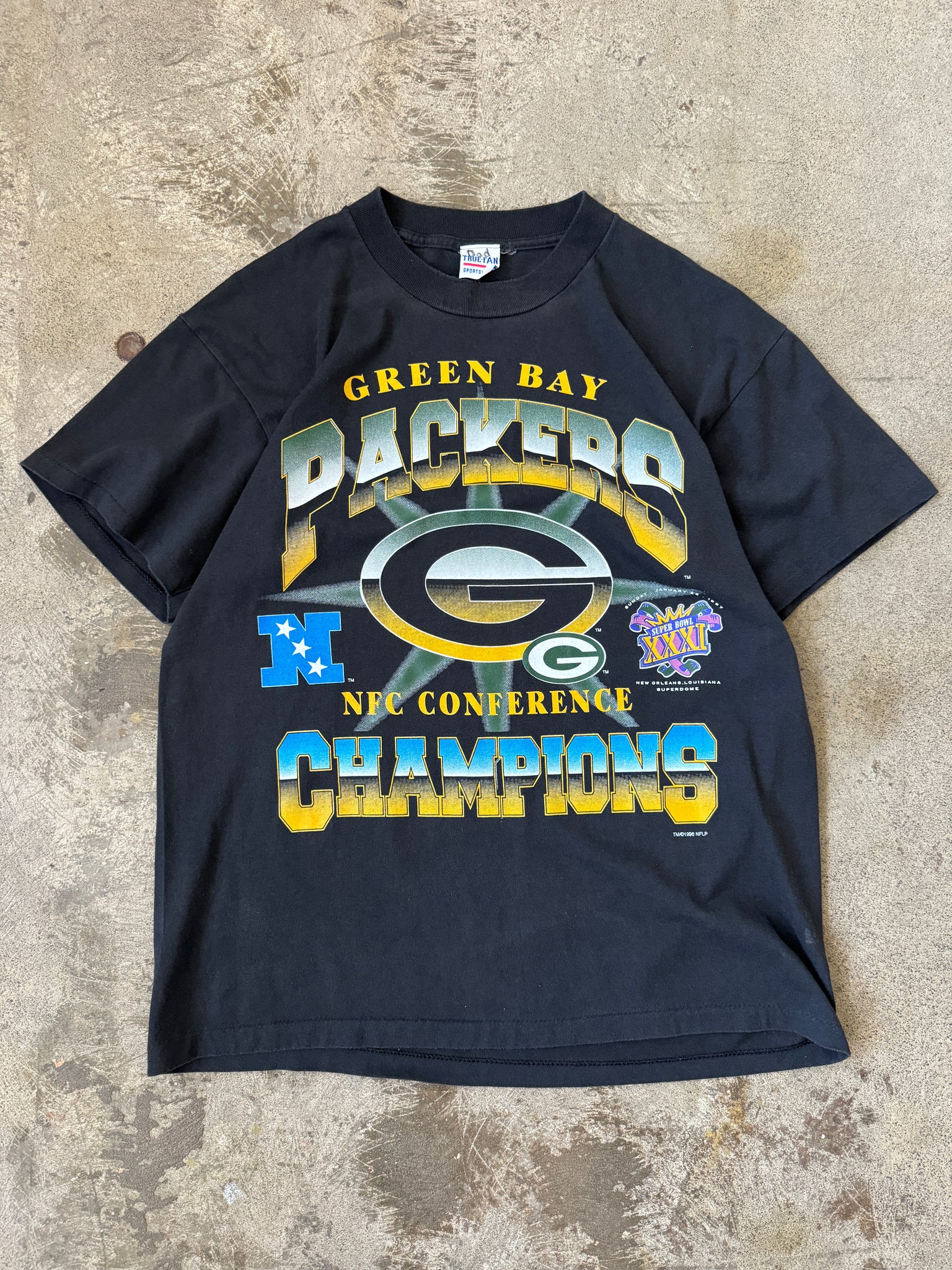 Vintage 1997 Green Bay Packers Champs T'Shirt (M/L)