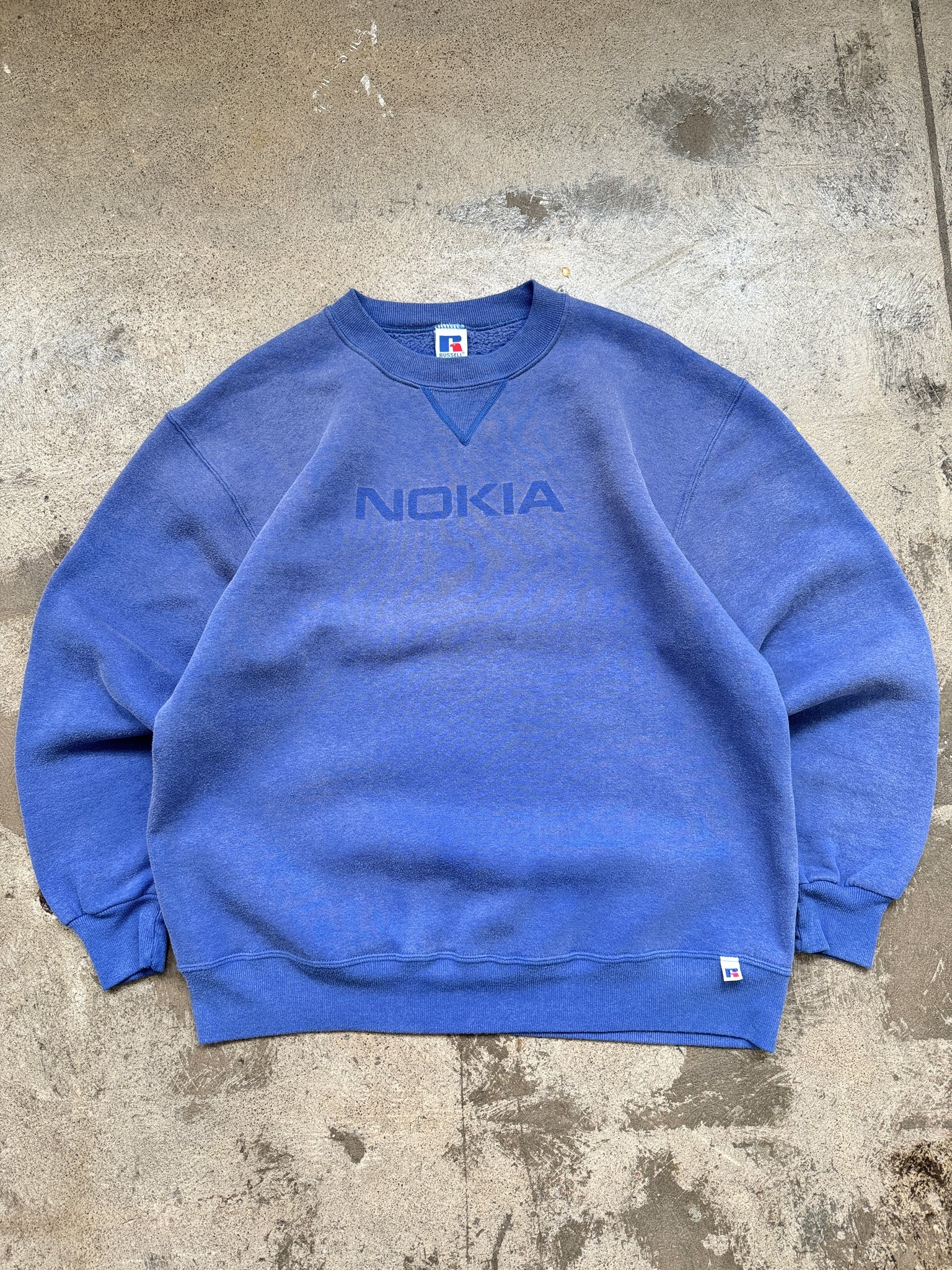 Vintage Nokia Sun Faded Russell Athletics Sweatshirt (L)