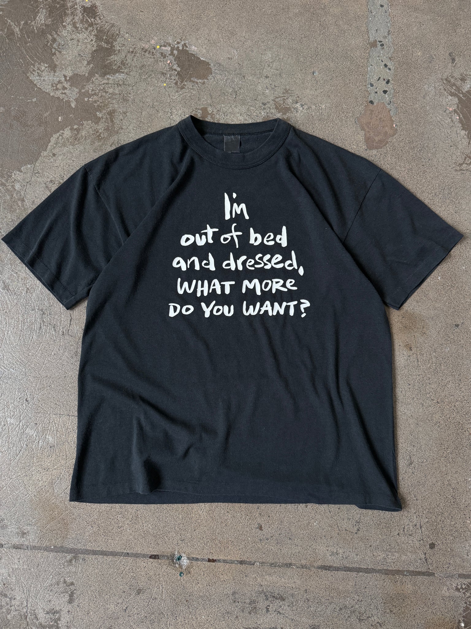 Vintage Im Out Of Bed T'Shirt (L)