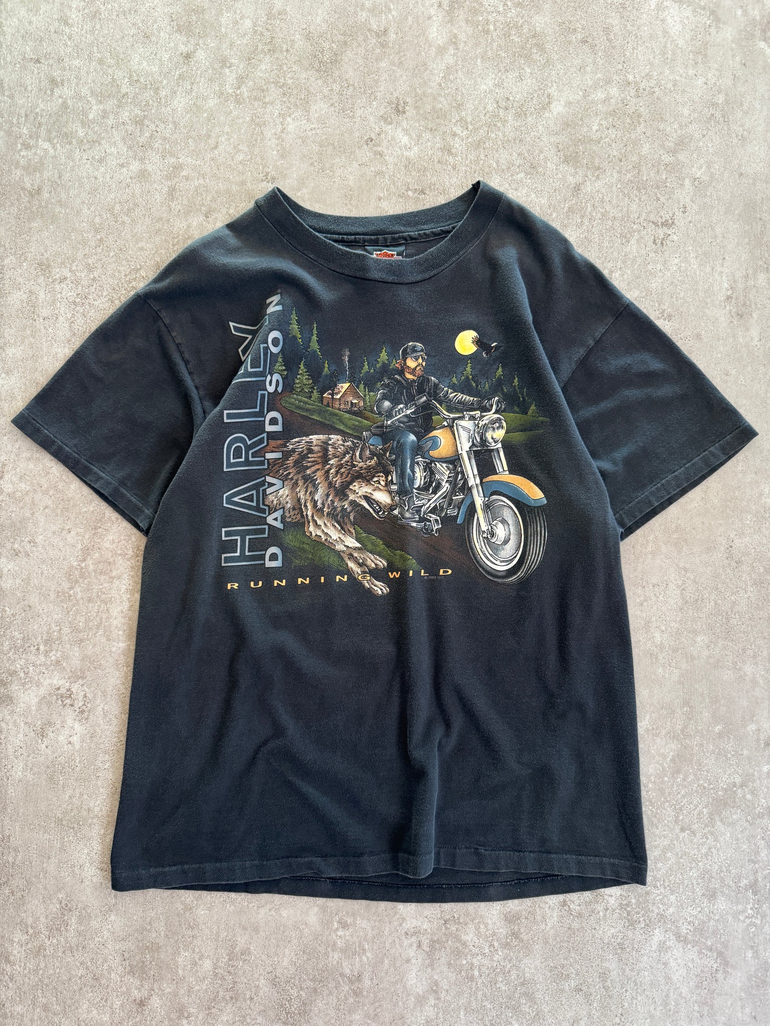 Vintage Harley Davidson Running Wild T'Shirt (L)