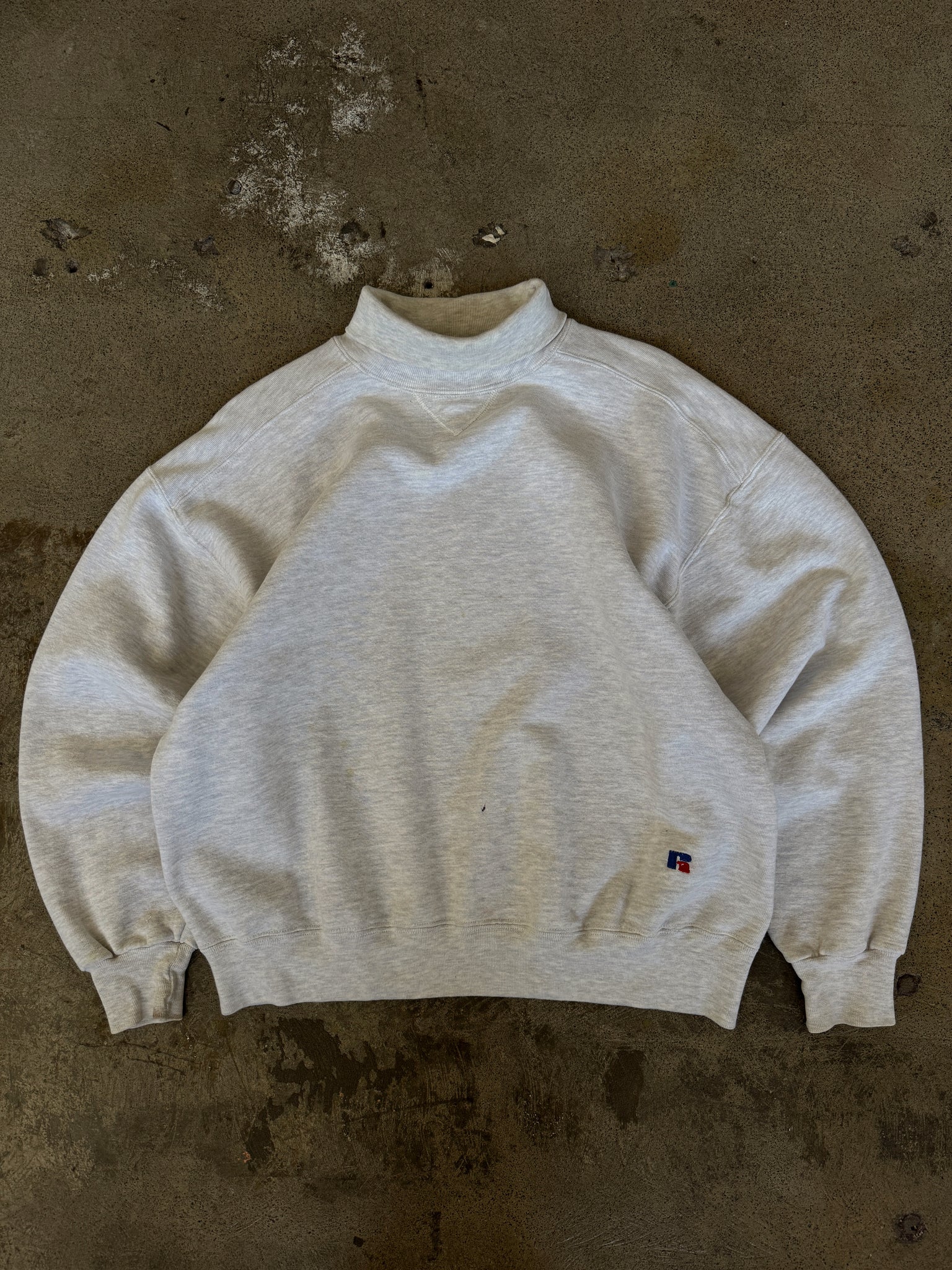 Vintage Blank Russell Athletics Turtleneck Sweatshirt (L)